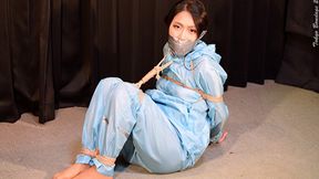 NH8 Cute Japanese Girl Namie Tied & Gagged in Raincoat Part1 (WMV)