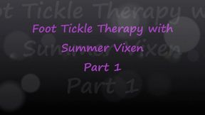 Foot Tickle Therapy with Summer Vixen Worship Part 1 - mp4