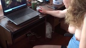 HAIRY WIFE MASTURBATES WATCHING PORN IN FRONT OF HER SON'_S FRIEND AND ASKS HER TO FUCK HER ALL - ARDIENTES69