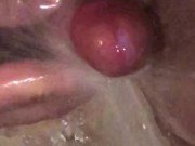Water Jet Orgasm begins at 3 minutes & 10 seconds of showering my cock directly with high pressure