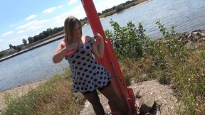 Golden piss flood right on the river!!!