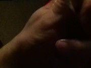 jacking with q tip in my piss hole