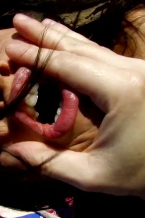 Hot brunette gets fucked hard on the beach side