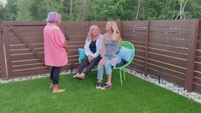 Family Backyard Wedgie Fight