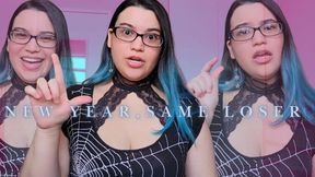 New Year, Same Loser - SPH Verbal Humiliation with Humiliatrix Countess Wednesday - Sex Denial, Sexual Rejection, Loser Porn, Hardcore Humiliation MP4