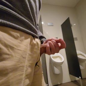 Flashing, wank, cum, and piss