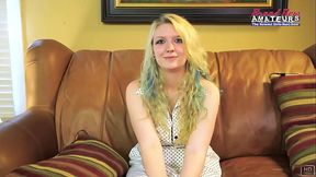 Lovely Blonde Chelsie R Enjoys Sucking And Riding A Juicy Big Dick!