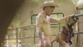 ”Icon Male - Muscular Cowboy Clark Davis Fucks Twink Vincent Orielly's Bubble Butt At The Ranch”