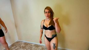 Battle BBW and girl,, Gender Battle: BJJ Bad girl and slave Schiavo! - FULL HD