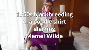1950s Black Breeding in a Poodle Skirt Starring Memel Wilde