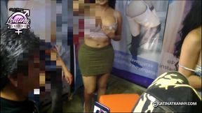 nikki montero mexico transgender party semi naked with fans and friends
