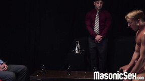 ”Sexy twink Cameron Basinger deepthroats & bareback banged by DILF Mitch Cox”