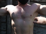 Muscle construction worker gets naked for some cash OnlyFans/WorldStudZ