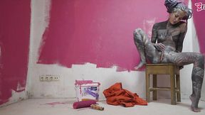 Workwear Anal Stretching Solo Masturbation Gapes and Squirt