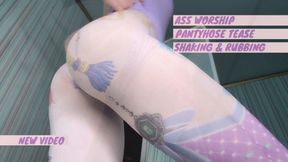 Pantyhose ass worship