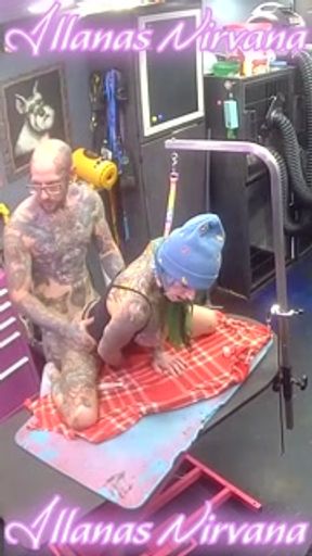 Client paid his debts by fucking me rough in my shop! Don't tell him I'm posting this!!!