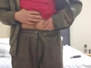 Chav lad cums a big load