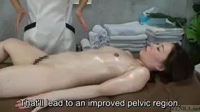 Oily CFNM Japanese Lesbian Vaginal Massage Spa Subtitles Included