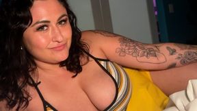 Steamy Stepsister Seduces Him, Getting Fucked Hard, Cumshot on Her Big Tits