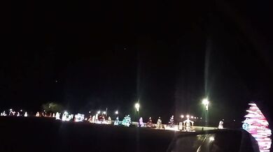 Public Ebony Lust Driving Christmas Decorations