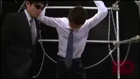 Katsuya Surrenders to Pain Pleasure in Double Dominance Scene – Gay Hardcore POV