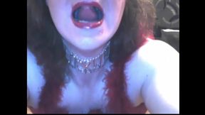 Sissy Enjoy Self on Webcamwith Toys