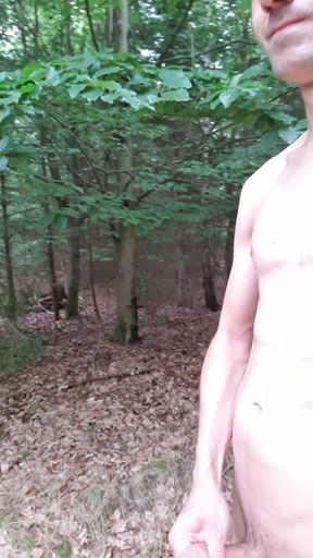I do something for the environment (piss on a tree trunk)   Clip 2