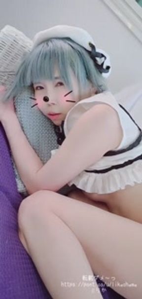 [climax] VTuber Nazuna Cosplayer is penetrated in the doggy position. Cum inside and finish.