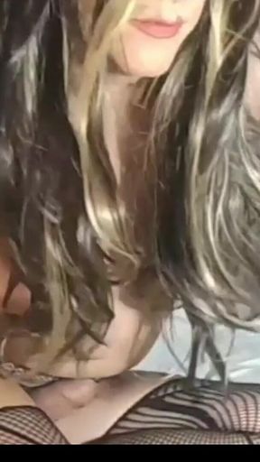 Luziatv, Sissy Orgasm,cum on Face, Mouth