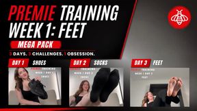 PREMIE TRAINING WEEK 1 ALL - Premature Ejaculation JOI by Sadistichoneyb/Miss Honey with Shoe, Sock & Foot Fetish