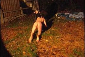 Obedient Soldier: Outdoor BDSM Spanking Session 2