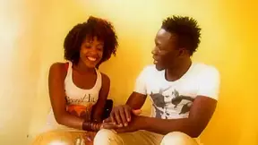 Cute African Baddie Gets Seduced By Huge Black Cock Hunk