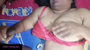 Desi step mom and step son liplock and giving blow job