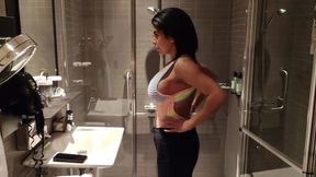 i told my friend to don t enter to my bathroom and he do it we fuck so hard - sheila ortega