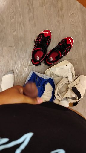 Risky Dressing Room Jerk off POV
