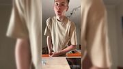 Slim Lad Cranks Pulsing Boner Till White Cum Life
