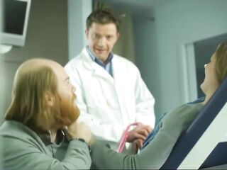 Doctor and preggy wife get freaky in the clinic