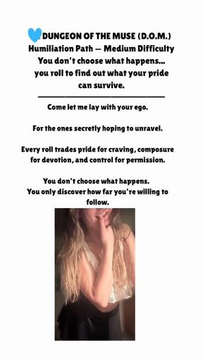 Do you like game? Craving task and humiliation?