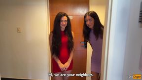 Two Cum-covered Beauties Love to Walk - Cumwalk
