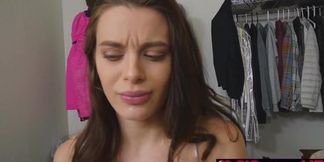 Lana Rhoades salivates over stepbro's gargantuan schlong