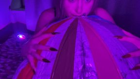 Giant 107cm Beachball Inflation & Sharp Nails Pop!