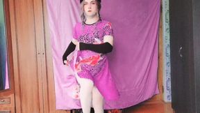 Hot Femboy with Juicy Body Showing off Seductive Moves