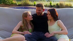 Tiffany Tatum And Matty Perez - Ffm Threesome:from One Pussy Straight Into The Others Mouth, Balls-deep Sucking & Cum On Their Cute Faces