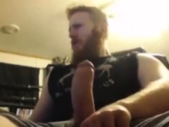 Big Dick Ginger Shoots Out A Massive Load