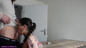 HOT KITCHEN TABLE FUCK WITH MINA JAVED THE PAKI SLUT