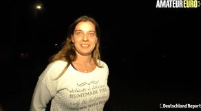 Brunette Babe's First Time Hardcore Encounter - Amateur German Fast Fuck with Big Ass