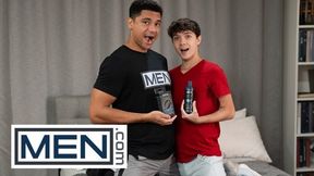 Andre Stone And Sam Ledger Try Out A New Cock Ring In Bareback Doggystyle Fashion