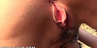Japanese Megumi Haruka's Beach Oral&#x1F61C; Show: Naked Pleasure Under Sunlight