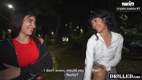 Park Pickup Teens Ass Destroyed Choked Threesome Gush
