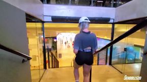 POV Young Fitness Girl - Surprise Blowjob! to My Stepbrother After the Gym
